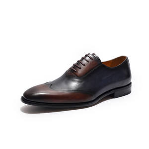 Chaussures Oxford classiques en cuir pour hommes, chaussures habillées formelles lisses et polies, semelle antidérapante pour le bureau, les réunions d'affaires, les mariages - Product Image 4