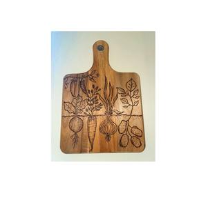 Tabla de cortar de madera de la mejor calidad con colores y tamaños personalizados para servir y cortar verduras y frutas - Product Image 2
