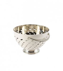 Stainless steel colander for kitchen use with reliable build simple cleaning heat proof fine <b>mesh</b> strainer daily cooking - Product Image 2