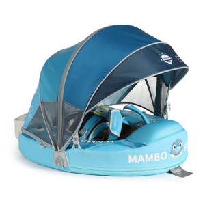 <span class=keywords><strong>Dino</strong></span> Hatch Bouée de bain pour bébé avec auvent solaire, flotteur de bain sûr non gonflable pour bébés de 3 à 24 mois - Product Image 1