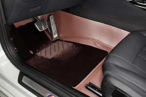 Tapis de voiture doré de luxe Tapis de sol en fibre de carbone Tapis de voiture 3D - Product Image 6