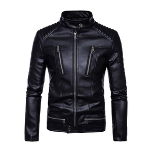 Chaqueta de cuero de calidad superior caliente para Hombres estilo con chaqueta de cuero de piel de vaca Original 100% de alta calidad - Product Image 4