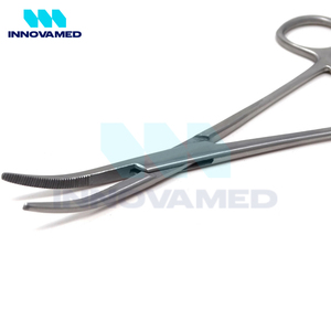 คีมล็อกคอสเคลลี่5.5โค้งสแตนเลสเครื่องมือผ่าตัดแบบแมนนวลนำกลับมาใช้ใหม่ได้ทำเอง - Product Image 6