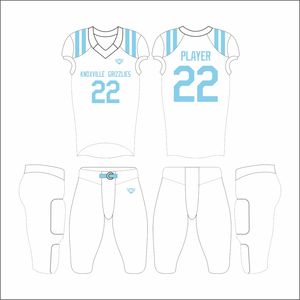 2025 Diseño personalizado Sublimación Jóvenes Uniformes de fútbol americano Tackle Twill Jersey Pantalones integrados Conjuntos de la más alta calidad - Product Image 1