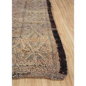 พรมขนสัตว์ถักมือสีเบจและสีน้ำตาลลายเรขาคณิตสำหรับห้องนั่งเล่นและรถยนต์ ขนาด 9x12 รุ่น Pae-4530 - Product Image 4