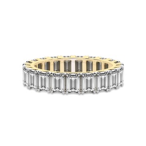 แหวนมรกตทรงสง่างาม ประดับเพชรแล็บโกรว์ 3.00 กะรัต น้ำหนักรวม 14K ทองคำแท้ สี FG ความสะอาดระดับ VS ประดับเพชร 23 เม็ด น้ำหนักรวมสูง ดีไซน์โดดเด่น - Product Image 2