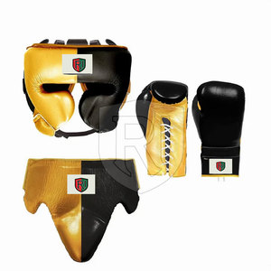 ROMEO INDUSTRY Ensemble de boxe en cuir véritable écologique tendance, service OEM de haute qualité, faible MOQ, dernier style personnalisé - Product Image 1