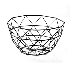 Latest Design Arrive Black Metal Wire Fruits Basket Vegetable Container Basket Handcrafted for Dinner Table Fruit Basket - Product Image 5