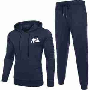 Chándal de entrenamiento ajustado para hombre con logotipo personalizado de alta calidad, ropa de calle informal, conjunto de chándal y pantalones de chándal para gimnasio, venta al por mayor - Product Image 2