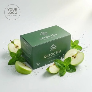 Thé Détox Naturel Saveur Pomme Verte Marque Blanche OEM – Améliore la Digestion, Cure Détox de <span class=keywords><strong>15</strong></span> <span class=keywords><strong>Jours</strong></span>, 14 Sachets Pyramidaux, Thé Herbal Amincissant - Product Image 1