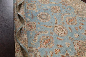 NOEUD RUG fait à la main noué de haute qualité laine Oushak nouveau design moderne travail doublure motif tapis pour salon, chambres à coucher - Product Image 3