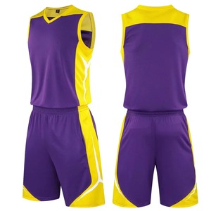 Custom Summer <b>Laker</b> Basketball Uniform New Breathable Basketball Jersey bsci Teams Basketball Shorts - Product Image 3
