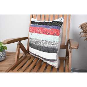 Multicolor Wool Kilim 18x18 Inch Decorative <b>Cushion</b> Woven Vintage Leaves Print Pattern Portable for Bedding Sofa <b>Christmas</b> Use - Product Image 3