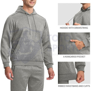 Sudadera con Capucha para Hombre, Ligera, Cómoda, Transpirable, Ajustada, con Logotipo Personalizado, Ropa Deportiva Cómoda, del Mejor Proveedor - Product Image 4