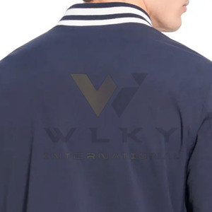 Vestes Letterman légères et personnalisées en gros Veste Letterman en coton pour hommes - Product Image 5