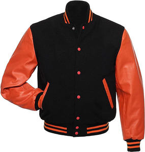 El Mejor Precio de moda para la venta en línea de cuero y algodón para hombres Chaqueta varisty DE ALTO fabricante de moda con diseño personalizado - Product Image 4