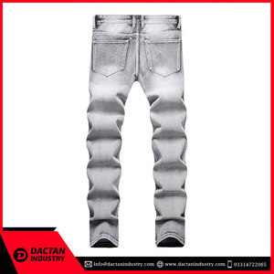 Pantalones vaqueros de mezclilla de hombre personalizados de diseño transpirable de alta calidad, pantalones vaqueros de calle Vintage al mejor precio - Product Image 2