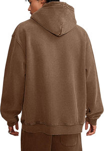 Sweat à capuche en polaire surdimensionné pour homme, fabriqué au Pakistan, 100% coton mélangé, personnalisable, respirant, anti-froissement - Product Image 3