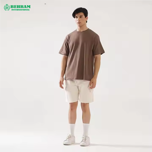 T-shirts pour hommes 100% coton, col rond, coupe ample, tissu 240g, respirant et écologique, fabriqué au Pakistan, tissu de haute qualité, confortable - Product Image 2