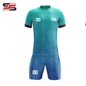 ชุดฟุตบอลชุดเสื้อเจอร์ซีย์พิมพ์ลายพิมพ์ซับลิเมชันชุดฟุตบอลชุดใส่ชื่อทีมฟุตบอลแบบแห้ง - Product Image 3