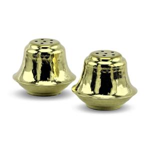 Juego de Sal Pimienta de Latón Moderno Con Tapa Decorativa Y Diseño Artístico Ideal Para Celebraciones Especiales Y Eventos Cultural - Product Image 6