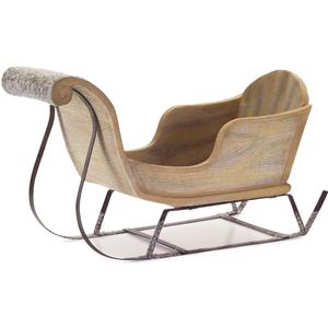 Trineo decorativo de madera con decoración navideña simple y elegante con color personalizado y tamaños con tamaños de 16 pulgadas - Product Image 6