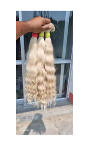 Pelo Rubio indio Pelo Rubio sedoso Trama de pelo rubio Temple Pelo Rubio de buena calidad Pelo Rubio - Product Image 2