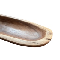 WTH028 Indonesische Teakwortel Serviesset Handgemaakt Massief Houten Modern Natuurlijke Afwerking 3-Maanden Garantie voor Perfect Elegante Presentatie