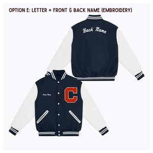 Blouson bombardier brodé pour femmes Couleurs et logos personnalisés Manches en cuir Veste universitaire chaude Letterman pour unisexe - Product Image 4