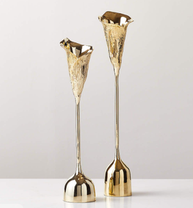 Modern Gold Metal Moroccan <b>Lantern</b> Glass <b>Hurricane</b> Pillar Candlestick Stand Luxury Wedding Party Table Centerpiece Home Ornament - Product Image 4