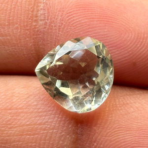 ลูกแพร์เหลี่ยมเพชรพลอยสีเขียวอเมทิสต์อินเดียตัดหลวมอัญมณีขัดสำหรับทำเครื่องประดับธรรมชาติ - Product Image 2