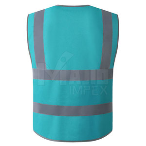 Gilet de sécurité haute visibilité personnalisable avec logo, réflecteur, LED clignotante, imperméable et respirant pour travaux de construction - Product Image 3