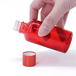 Flacon compte-gouttes rond à épaule plate en verre pour sérum, 5 ml, 15 ml, 30 ml, 40 ml, 50 ml, jaune, avec vaporisateur - Product Image 4