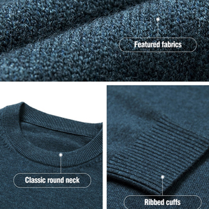 Pull à col rond pour homme, automne/hiver, mode décontractée, tricot chaud, SUPREX ENTERPRISES, acrylique/nylon/laine, simple - Product Image 5