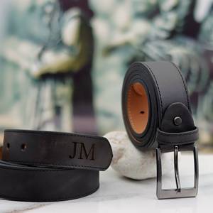 Cinturones de Cuero de Lujo con Corte Láser y Hebilla de Aleación, Logotipo y Color Personalizados para Hombre - Regalo Especial - Product Image 3