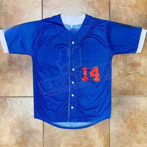 Venta al por mayor personalizado sublimación camisetas de béisbol transpirable botón abajo cómodo ropa deportiva Softball Jersey hecho en Pakistán - Product Image 6