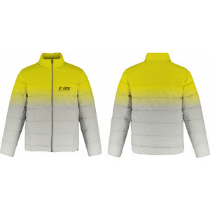 Veste matelassée personnalisée pour homme, col montant, logo imprimé sur le devant, grande taille, prix bas, haute qualité - Product Image 6