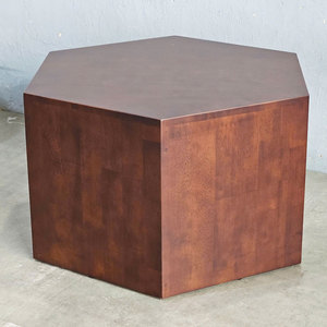 Handmade Hexagonal Natural Wood <b>Sofa</b> <b>Table</b> Minimalist Farmhouse Design Durable Tea <b>Table</b> Set for Living Room TT68234 - Product Image 4