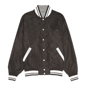 Custom Logo Embroidery Blank College Men's Satin Polyester <b>Baseball</b> <b>Bomber</b> <b>Jacket</b> - Product Image 3