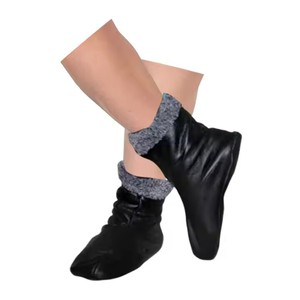 Vente en gros de chaussettes en cuir véritable pur avec logo personnalisé et pantoufle d'excellente qualité bon marché Service OEM 2025 - Product Image 6