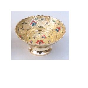 Tazón para Servir Dulces y Aperitivos, Producto de Alta Rotación, Ecológico, Decorativo para Mesa, de Metal Impreso, para Servir Frutos Secos - Product Image 1