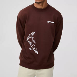 Sudadera de algodón 100% de alta calidad para hombre, 430Gsm, estilo informal, hombros caídos, cuello redondo, estampado, sudaderas mezcladas de algodón de invierno - Product Image 1