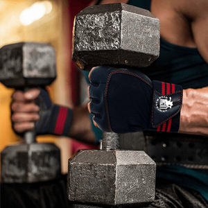 2021 GUANTES DE Fitness de medio dedo para hombres con soporte para muñeca gran oferta guantes de levantamiento de pesas de entrenamiento - Product Image 5