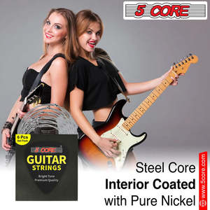 5 Core Electric Guitar <b>Strings</b> for 6 <b>String</b> Guitars Nickel Plated Steel Extra <b>Light</b> Gauge 6 Pcs Set Bright Tone Premium Quality - Product Image 6