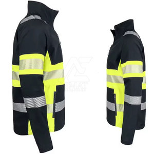 Veste de sécurité pour hommes, vêtements de travail durables et protecteurs pour les chantiers, coupe-vent, imperméable, vêtements de travail protecteurs - Product Image 3