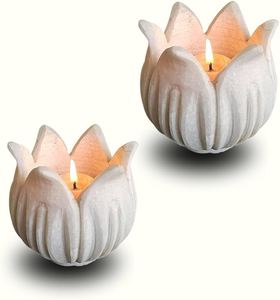 Marble Designer Tealight Holder Home Decorative and Religious Product Christian German Home Decor Uses Room Enlighten Candle - Product Image 2