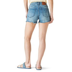 Lucky Brand Shorts da Donna a Vita Alta in Denim Vintage con Taglio a Cucce, Taglie Forti, Blu 31, Taglio Dritto, con Strass, Effetto Usurato, Lavato e Stampato - Product Image 2