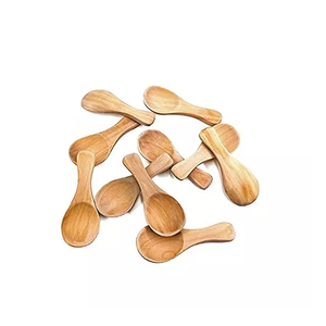 Minicuchara antigua de madera para cocina, utensilios de cocina para arroz, sopa y cena, para el hogar - Product Image 1