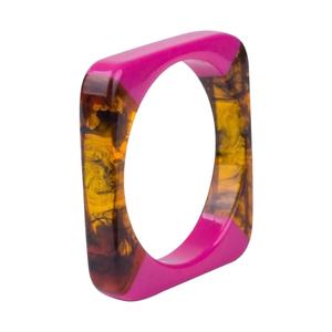 Nouveaux bijoux en résine jaune artisanat meilleur bracelet manchette bracelets pour femmes meilleur produit de vente kinmade bijoux de mode - Product Image 3