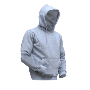Sudadera con capucha de lana ligera de alta calidad para hombres logotipo personalizado impreso 100% algodón Casual transpirable sudaderas con capucha en blanco - Product Image 1